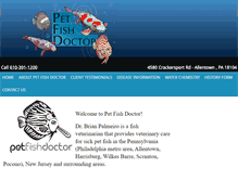 Tablet Screenshot of petfishdoctor.com